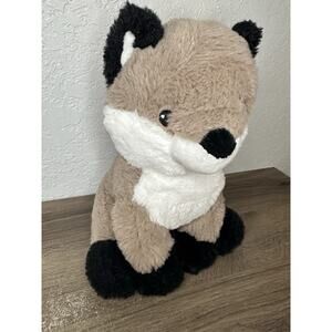 Lambs & Ivy Painted Forest Brown/White Plush Fox 10”Stuffed Animal - Knox